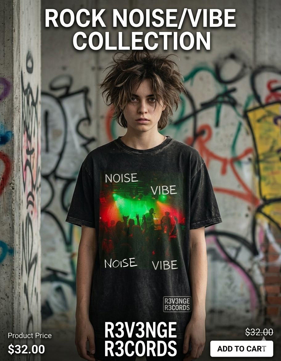 R3V3NGE R3CORDS: Rock Noise/Vibe Collection Tee